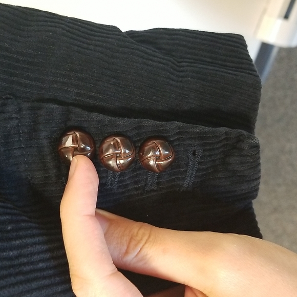 H&M (L.O.G.G.) sz 10 navy corduroy jacket w/elbow patches EUC - Picture 5 of 15